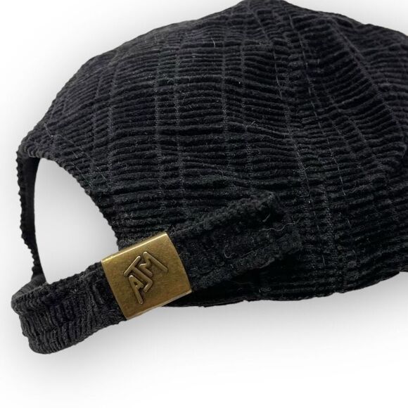 Vintage Kenworth Trucks Corduroy Strapback Hat Cap Black Tan OSFM - Picture 6 of 8